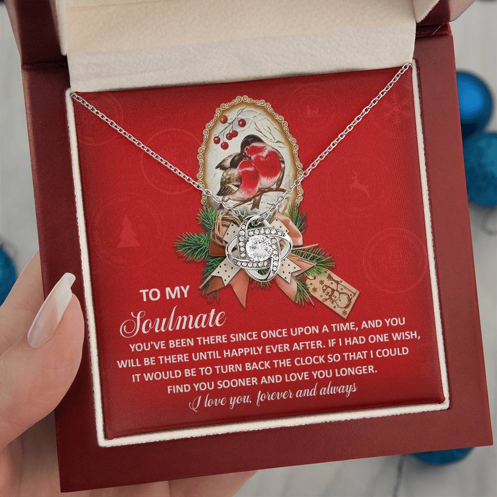 Soulmate Jewelry Gift - Love Knot Necklace - Once Upon