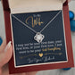 To My Wife Jewelry Gift - Stunning Love Knot Necklace - I Want To be Your Last Everything