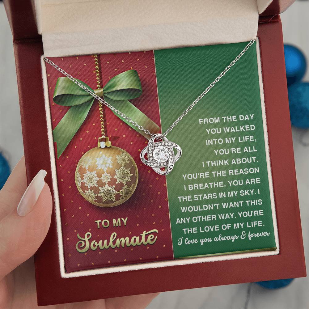 To My Soulmate Jewelry Gift - In My Sky - Knot Necklace