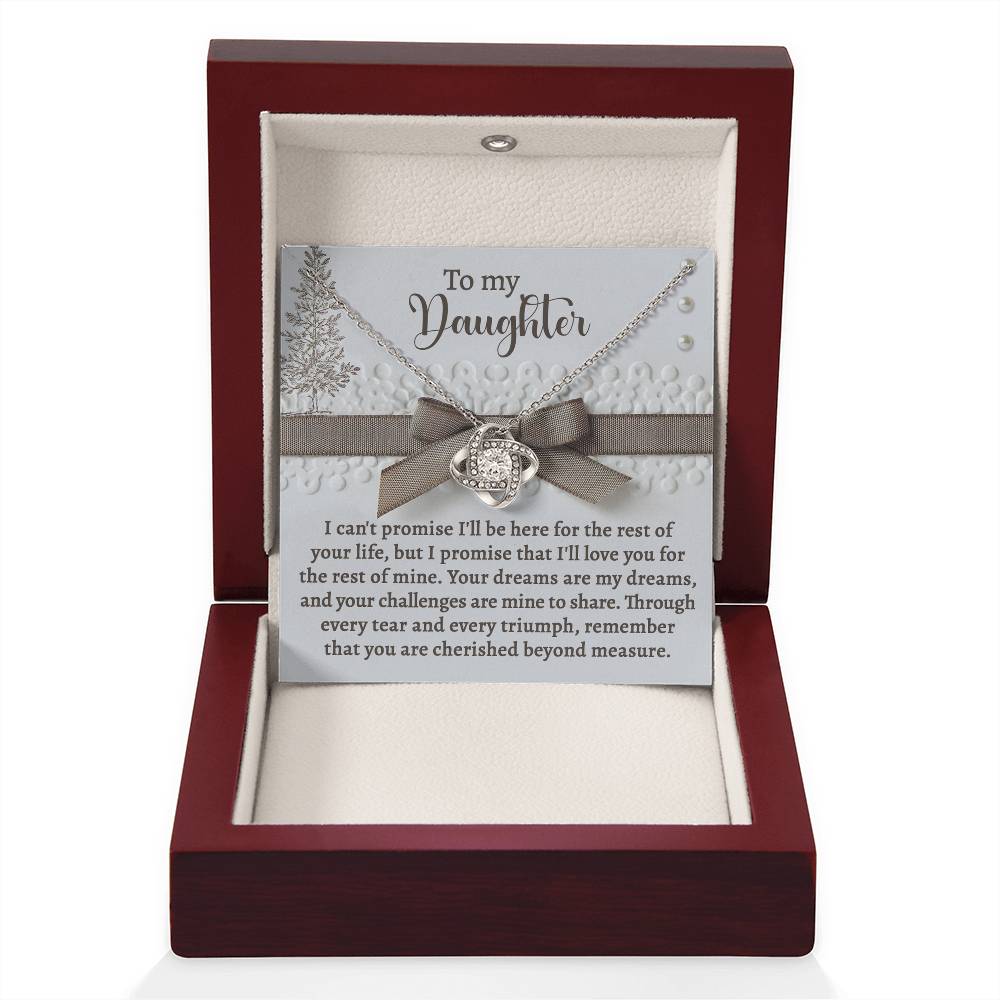 Daughter Jewelry Gift - Knot Of Love Necklace - Mine To Share