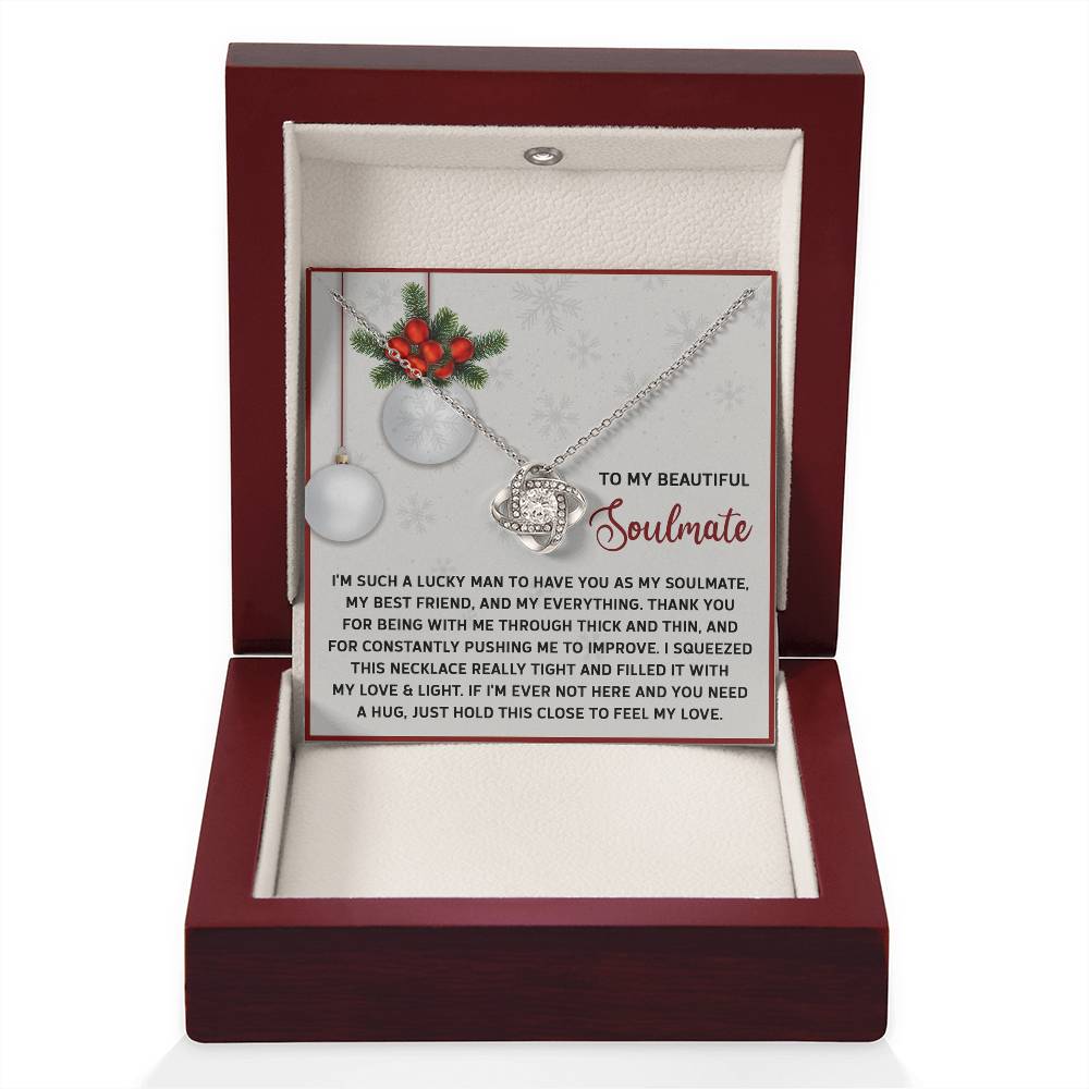 Soulmate Jewelry Gift - Knot Of Love Necklace - Feel My Love