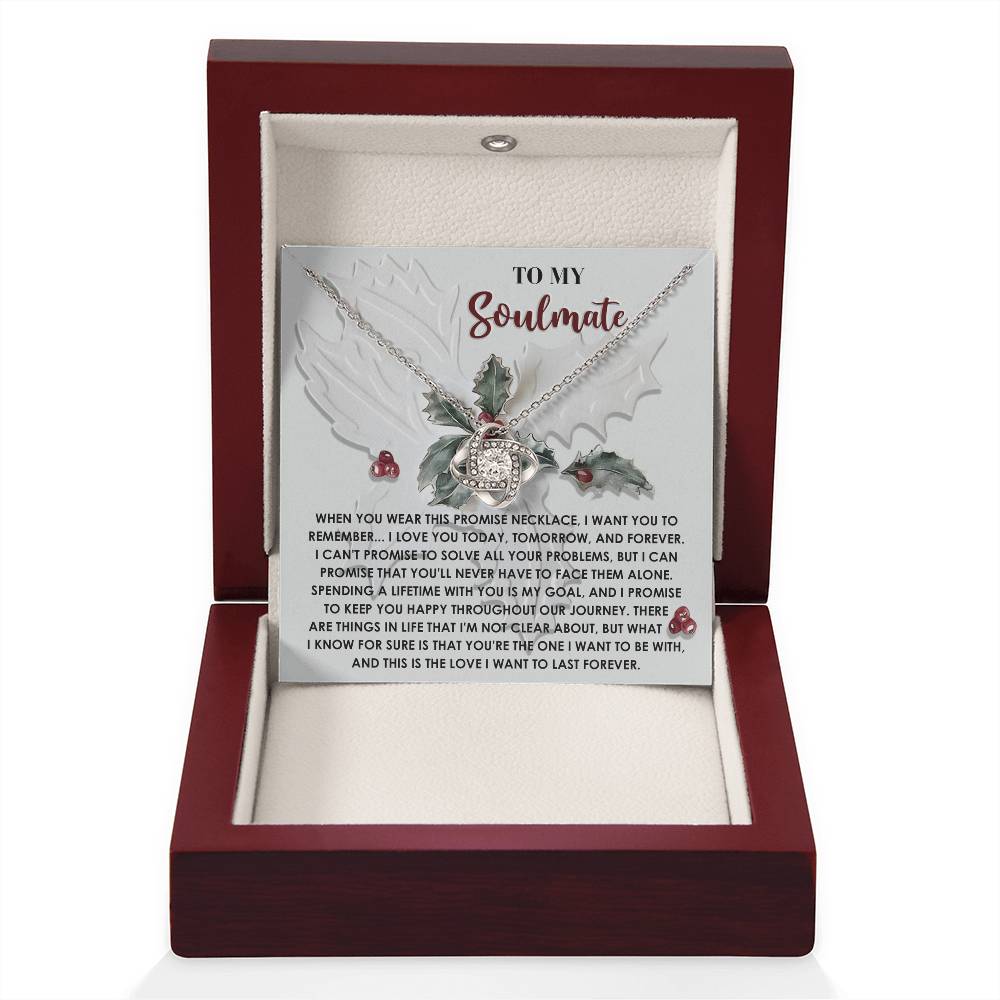 Soulmate Jewelry Gift - Knot Of Love Necklace - You're The One I Want To Be With