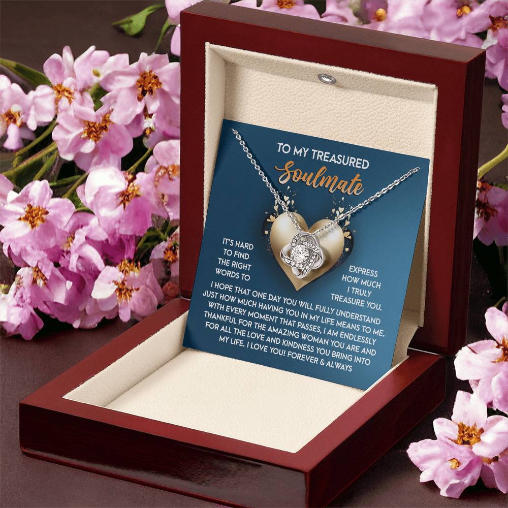 To My Soulmate Jewelry Gift - In My Life- Love Knot Necklace