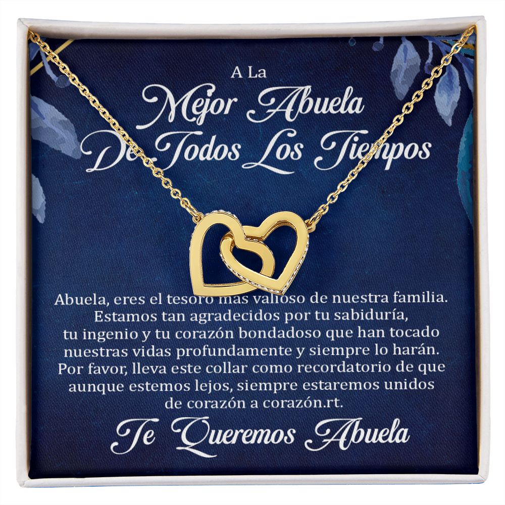 Abuela- Spanish- Hearts Necklace