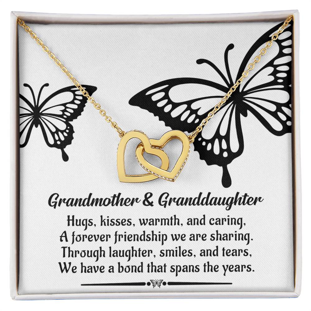 Grandma Gift - Locked Hearts Necklace - We Have A Bond