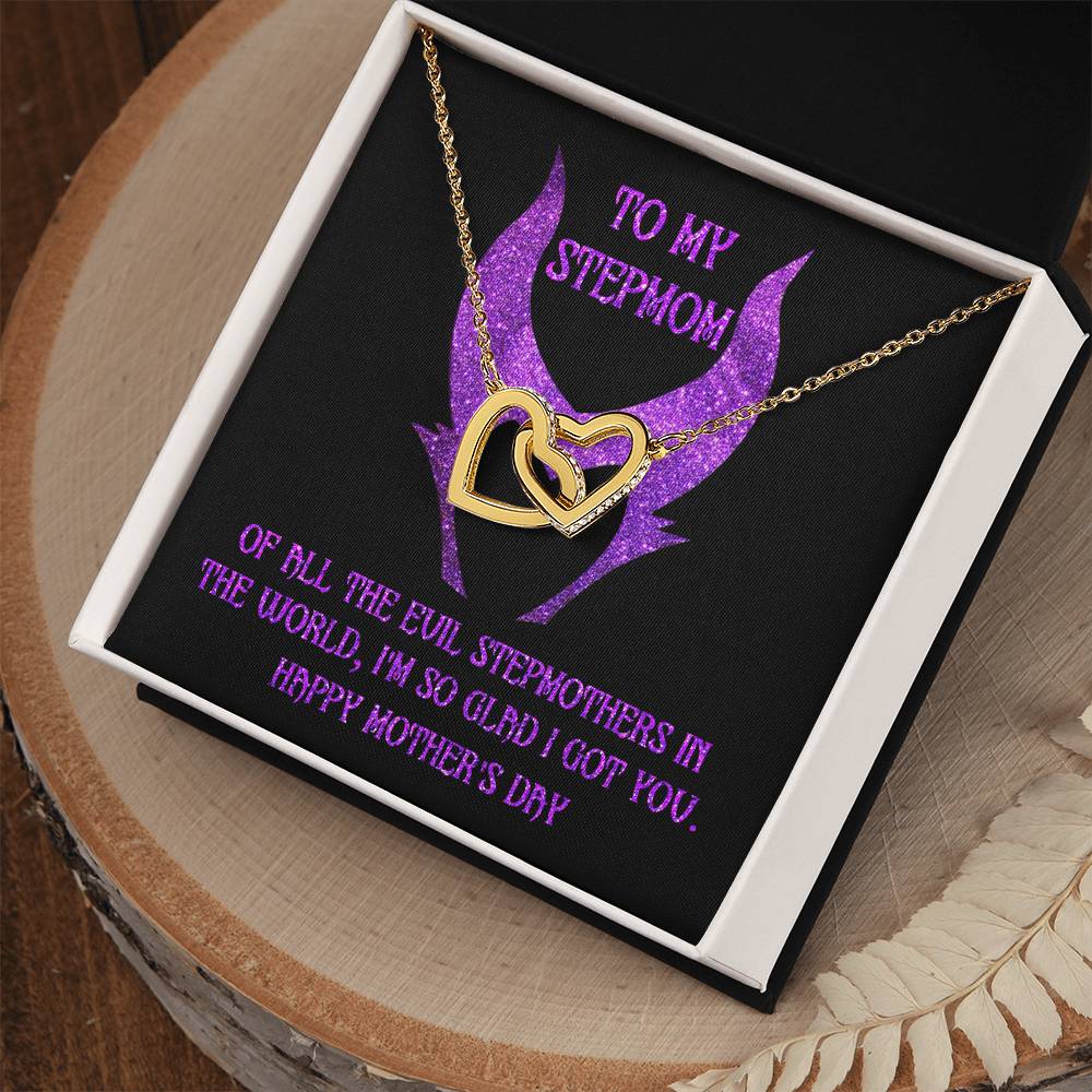 Stepmom Gift - I Got You - Locked Heart Necklace