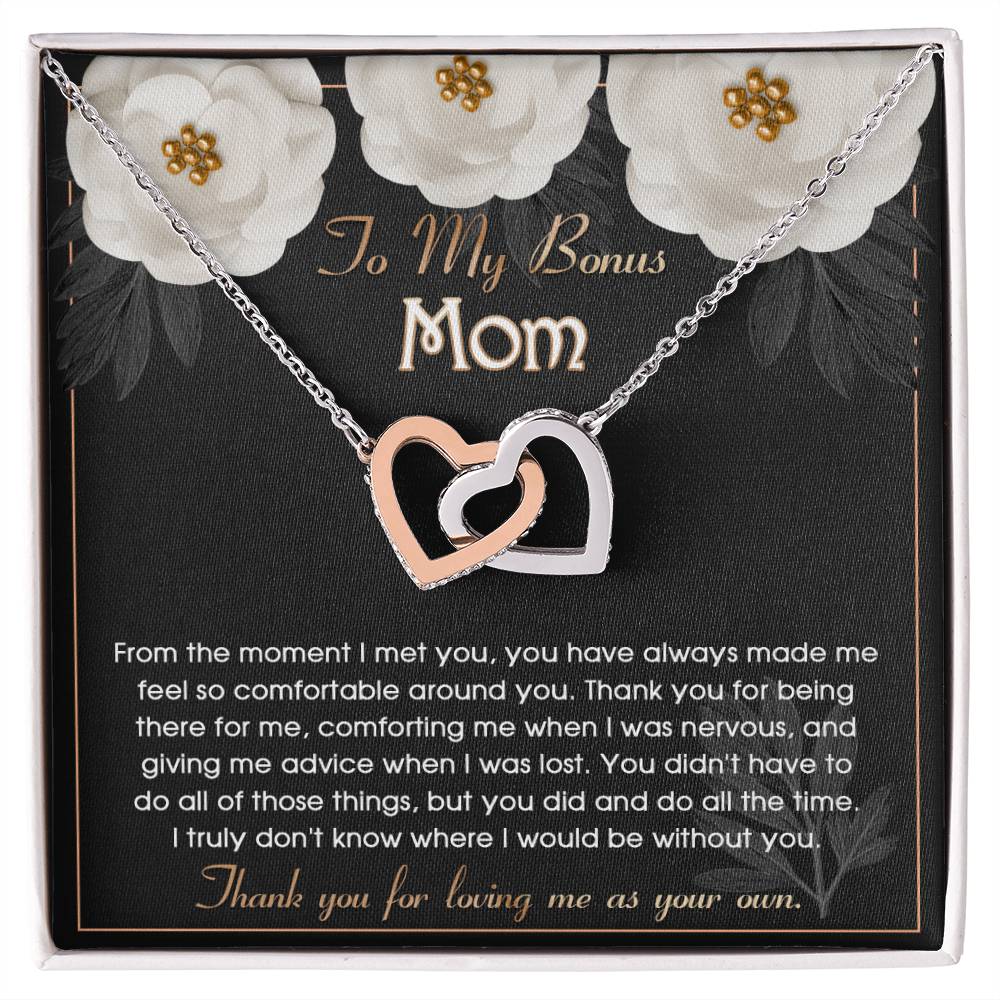 Bonus Mom Gift - Locked Hearts Necklace - All The Time