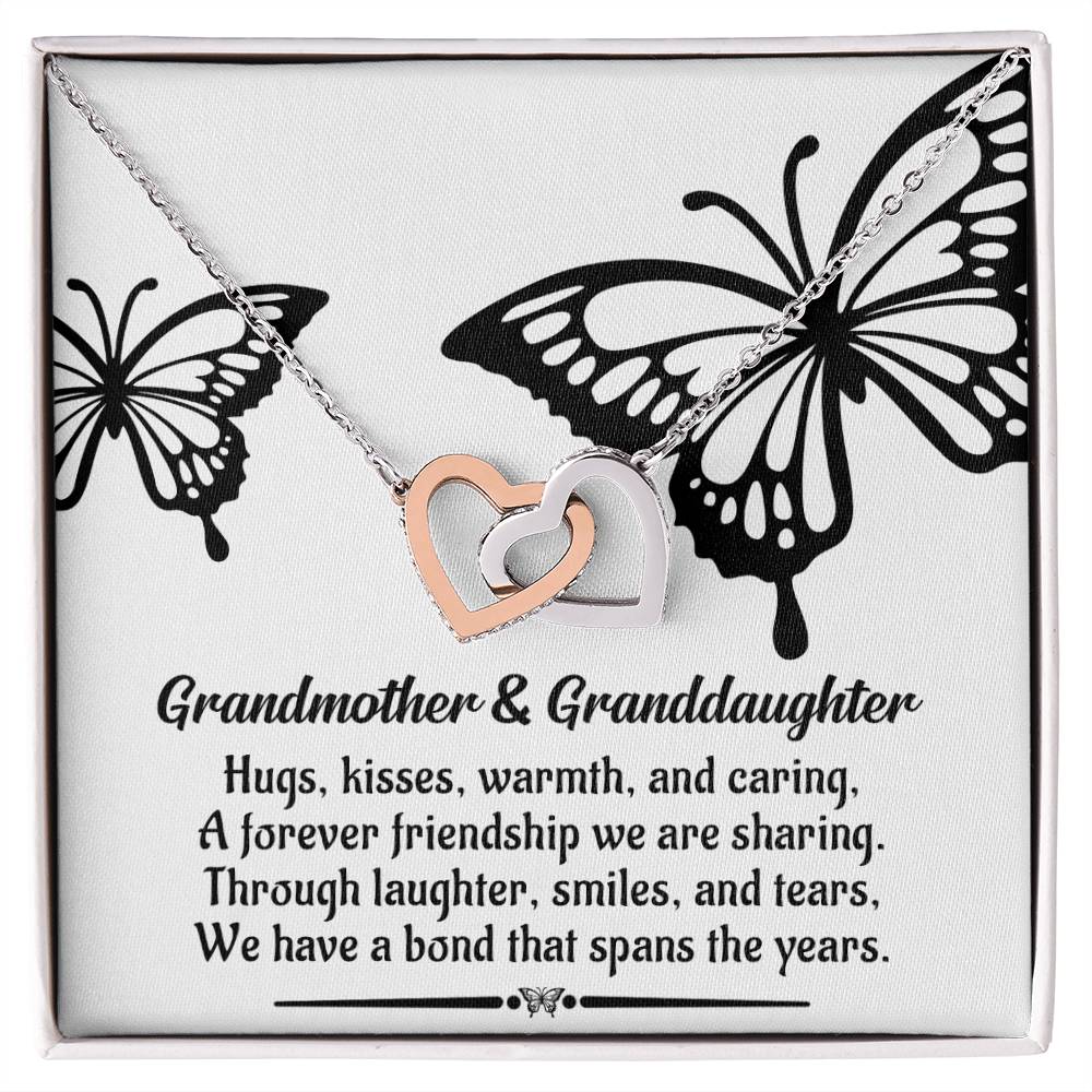 Grandma Gift - Locked Hearts Necklace - We Have A Bond