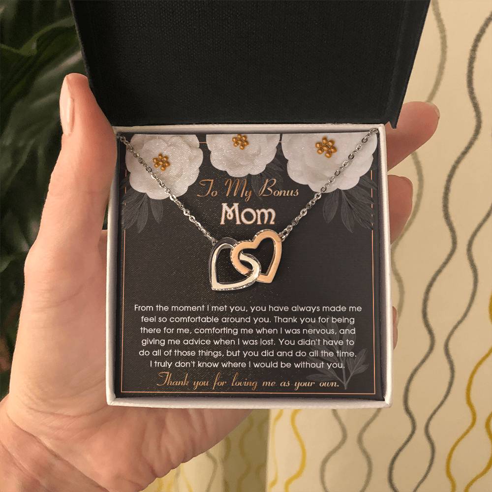 Bonus Mom Gift - Locked Hearts Necklace - All The Time