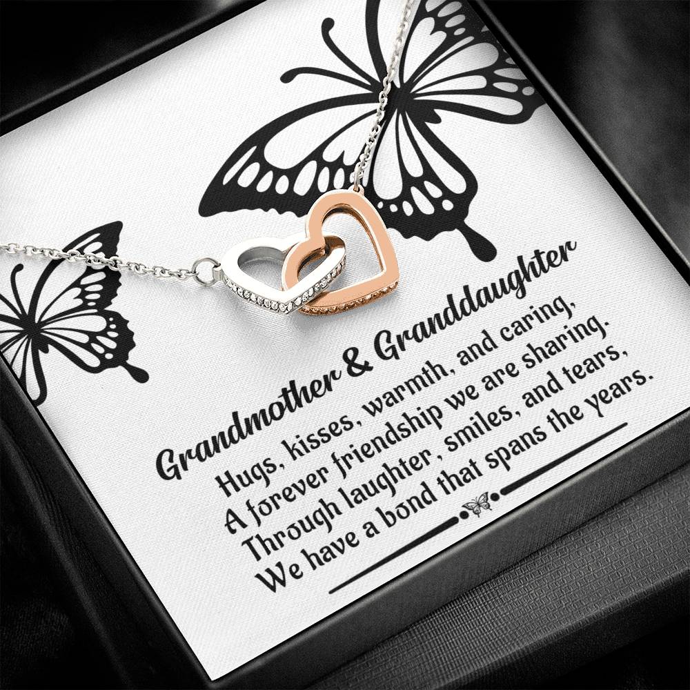 Grandma Gift - Locked Hearts Necklace - We Have A Bond