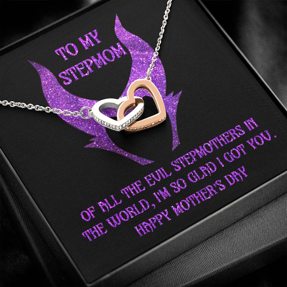 Stepmom Gift - I Got You - Locked Heart Necklace