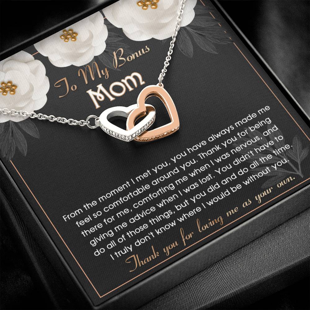 Bonus Mom Gift - Locked Hearts Necklace - All The Time