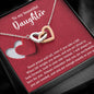 To My Daughter - Interlocking Hearts Necklace -As You Are 2