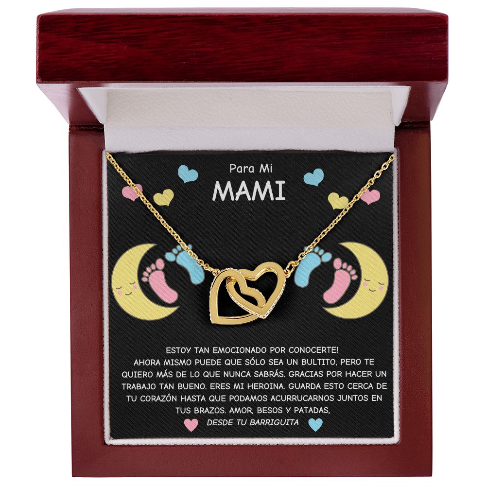 Expecting Mom To Be Gift-Hearts Necklace-Can't Wait To Cuddle