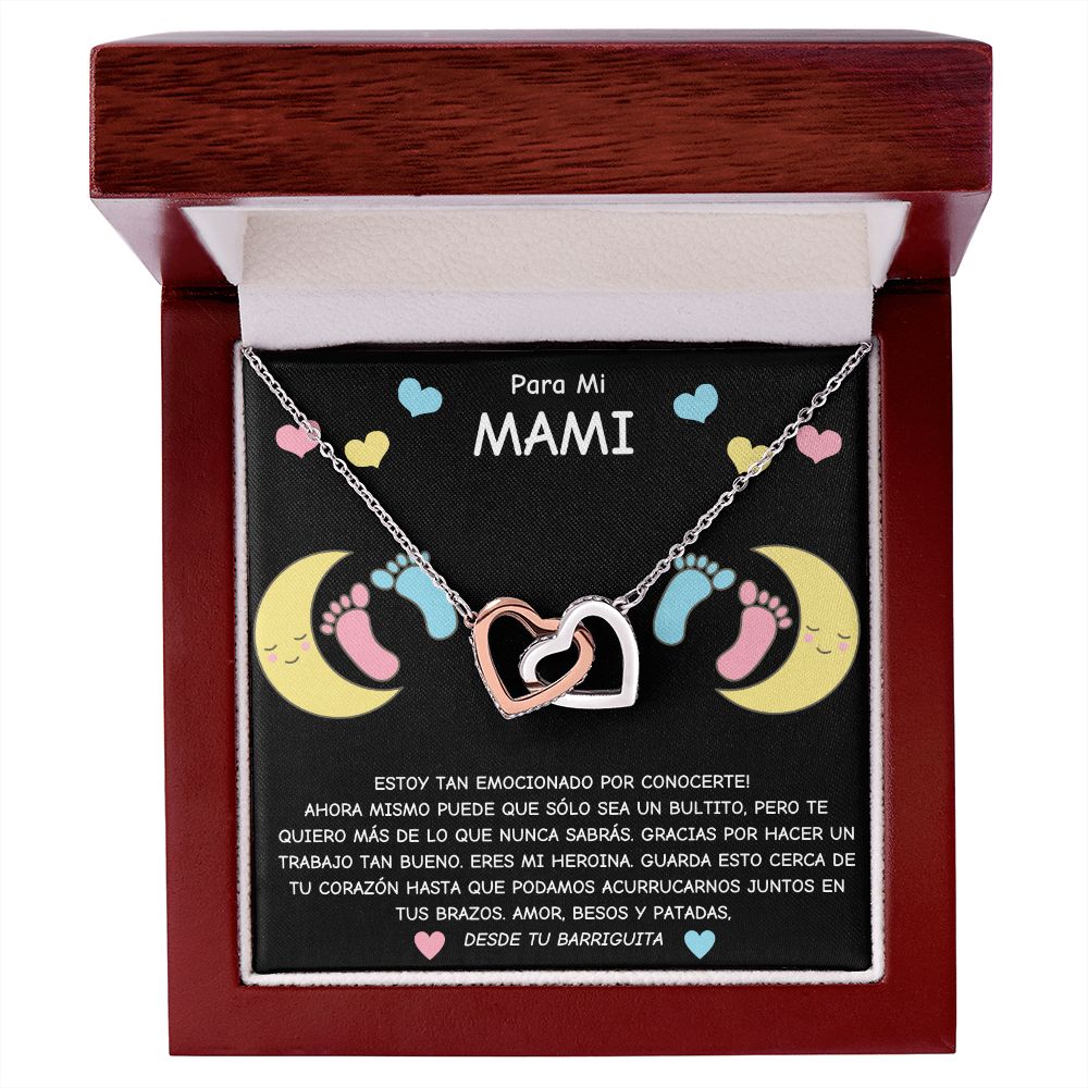 Expecting Mom To Be Gift-Hearts Necklace-Can't Wait To Cuddle