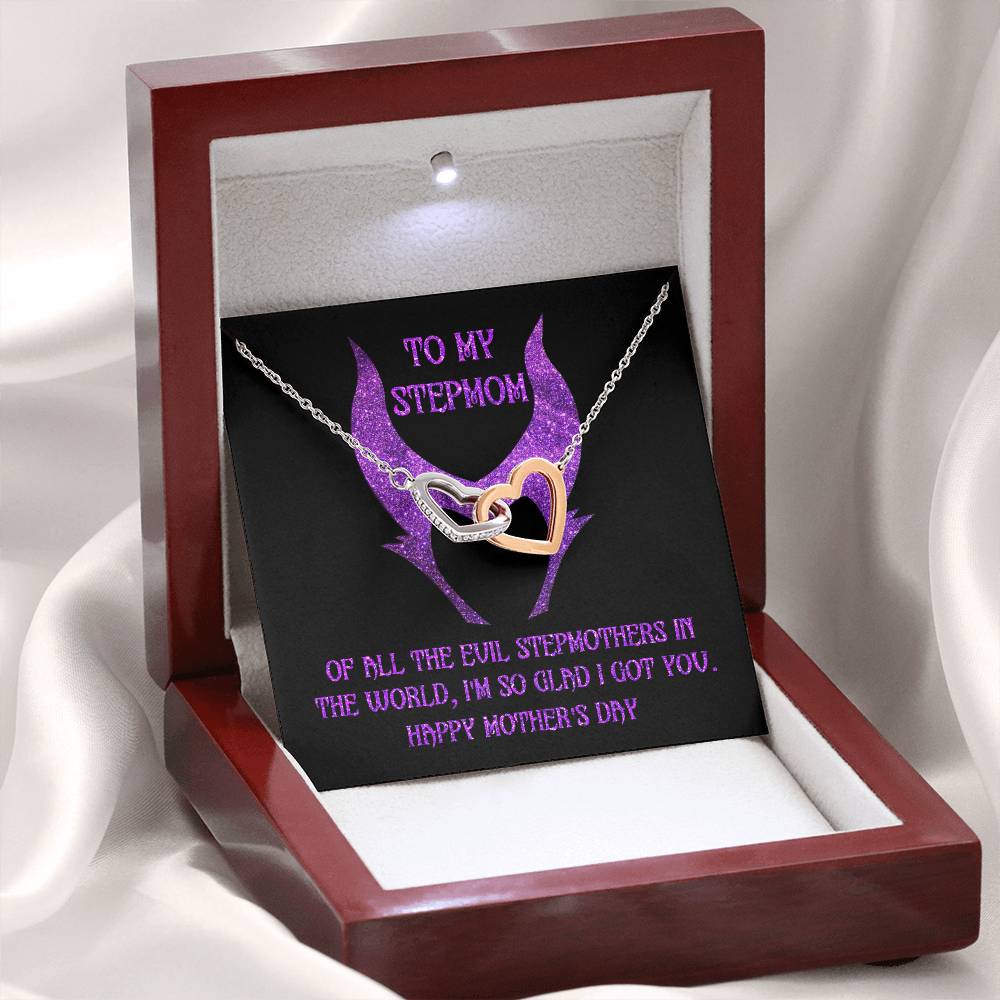 Stepmom Gift - I Got You - Locked Heart Necklace