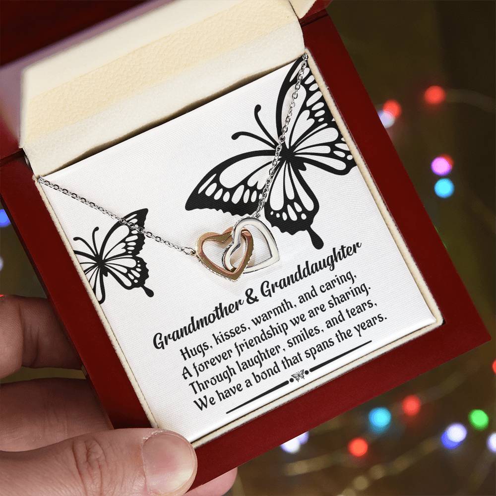 Grandma Gift - Locked Hearts Necklace - We Have A Bond