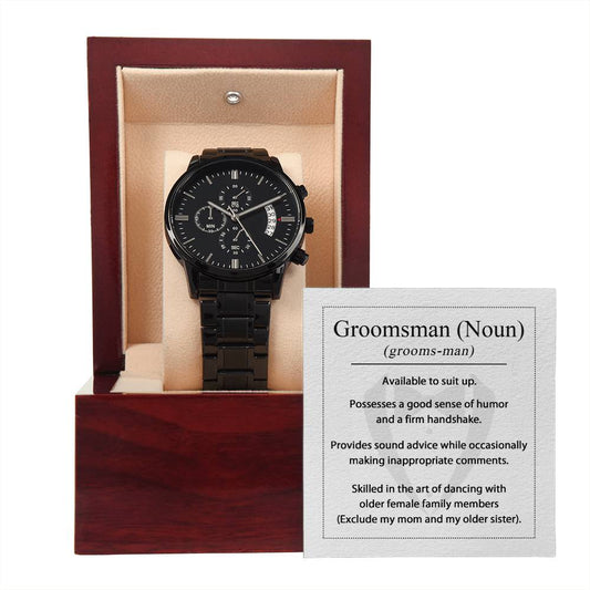 Groomsman Watch Gift- Groomsman Noun