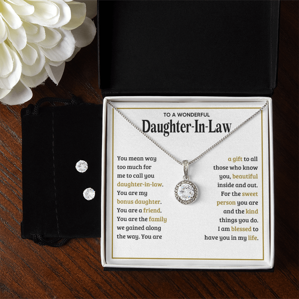 Daughter-in-Law Necklace Gift from Father-in-Law | Jewelry Set
