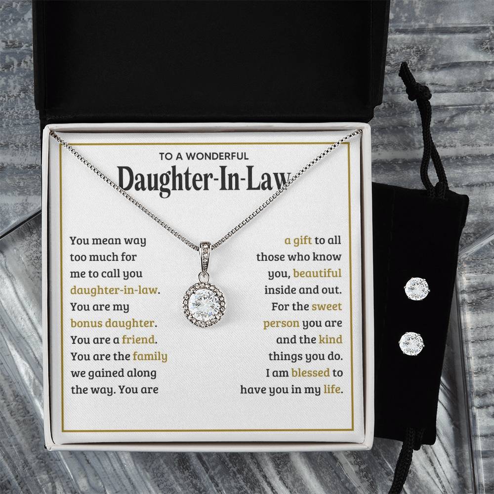 Daughter-in-Law Necklace Gift from Father-in-Law | Jewelry Set