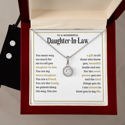 Daughter-in-Law Necklace Gift from Father-in-Law | Jewelry Set
