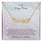 Dog Mom - Personalized Name Paw Necklace Gift - Thank You For Everything