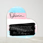Transgender Pride Heart Shaped Acrylic Plaque - Personalized