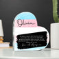 Transgender Pride Heart Shaped Acrylic Plaque - Personalized