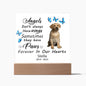 Labrador Retriever Memorial Square Acrylic Sign Plaque