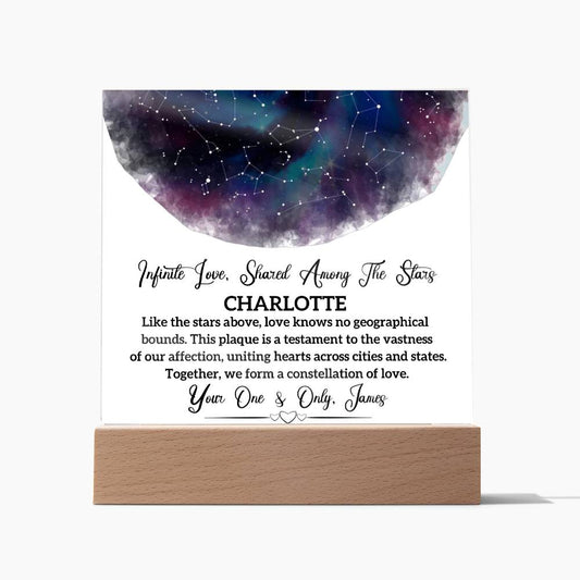 Personalized Gift - Infinite Love - Personalized Acrylic Plaque