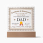 Dad Birthday Gift - Acrylic Plaque - Personalized - Officially The World's Greatest Dad