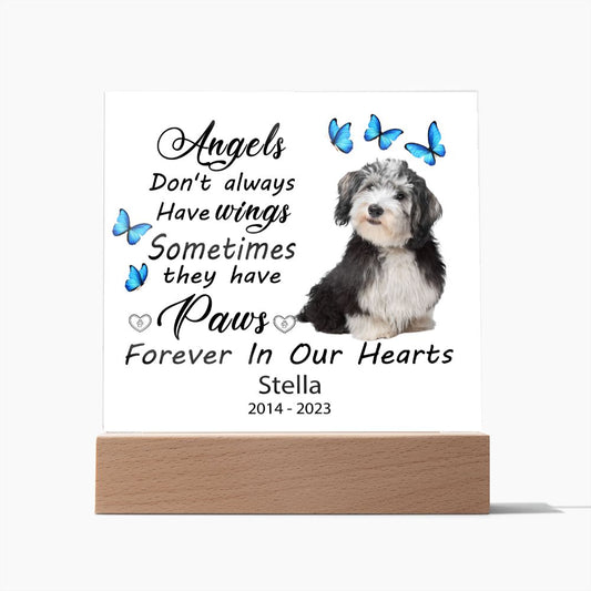 Havanese Memorial Square Acrylic Sign Plaque