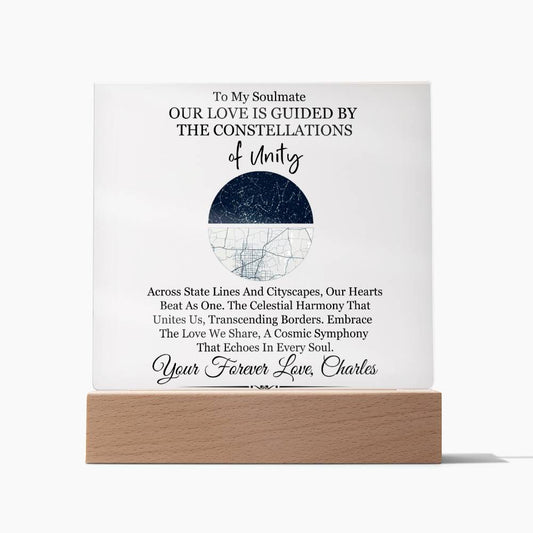 To My Soulmate - Our Unity - Personalized Acrylic Plaque