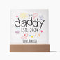 Personalized New Dad Gift - Established Acrylic Plaque