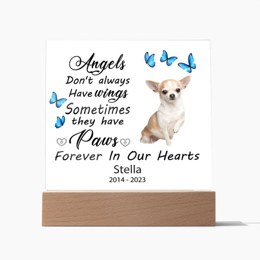 Chihuaha Memorial Square Acrylic Sign Plaque