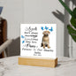 Labrador Retriever Memorial Square Acrylic Sign Plaque