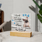 Personalized Pet Memorial Square Acrylic Sign Plaque
