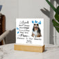 Sheltie Memorial Square Acrylic Sign Plaque