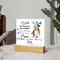 Beagle Memorial Square Acrylic Sign Plaque