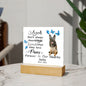 German Sheppard Memorial Square Acrylic Sign Plaque