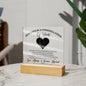 Personalized Gift For Her - Constellation of Hearts -Acrylic Plaque