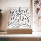 Personalized Gift For Dad - Hooked on Daddy Acrylic Plaque