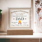 Dad Birthday Gift - Acrylic Plaque - Personalized - Officially The World's Greatest Dad