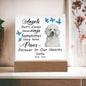 Poodle Memorial Square Acrylic Sign Plaque