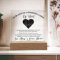 Personalized Gift For Her - Constellation of Hearts -Acrylic Plaque