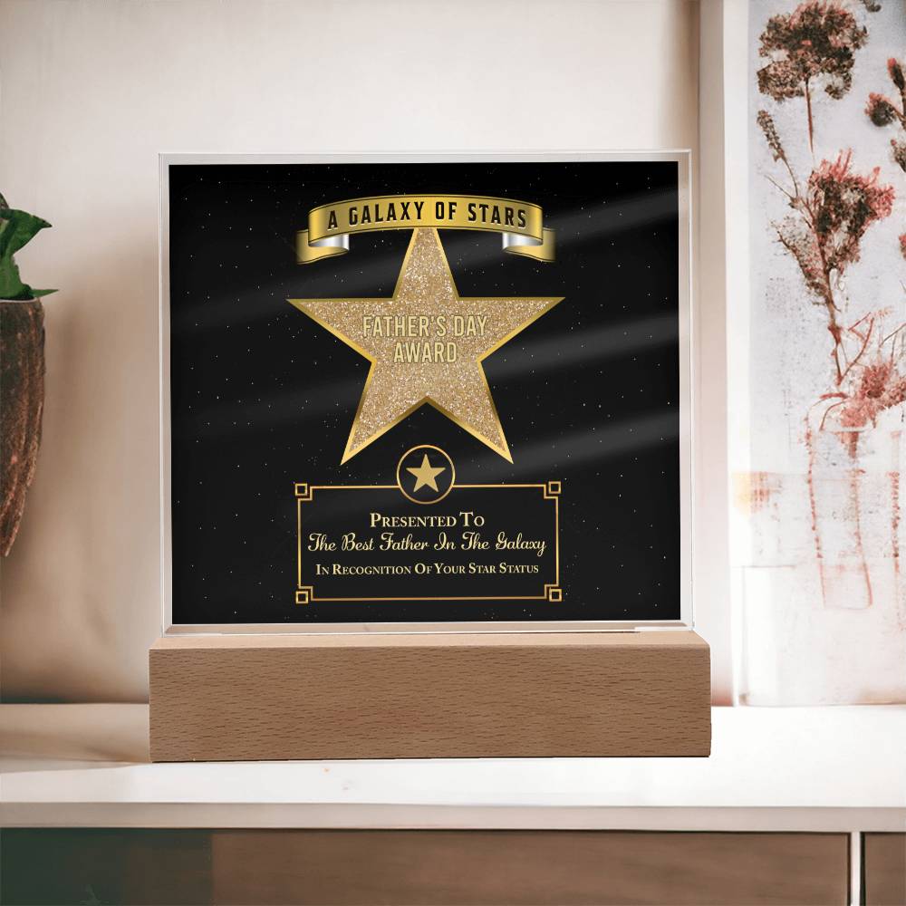 Dad Gift-Galaxy Of Stars-Square Acrylic Plaque