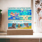 Personalized Family Vacation Memories Acrylic Plaque Table Top Display Gift