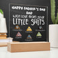 Personalized Fathers Day Gift For Dad - Little Shits Acrylic Plaque