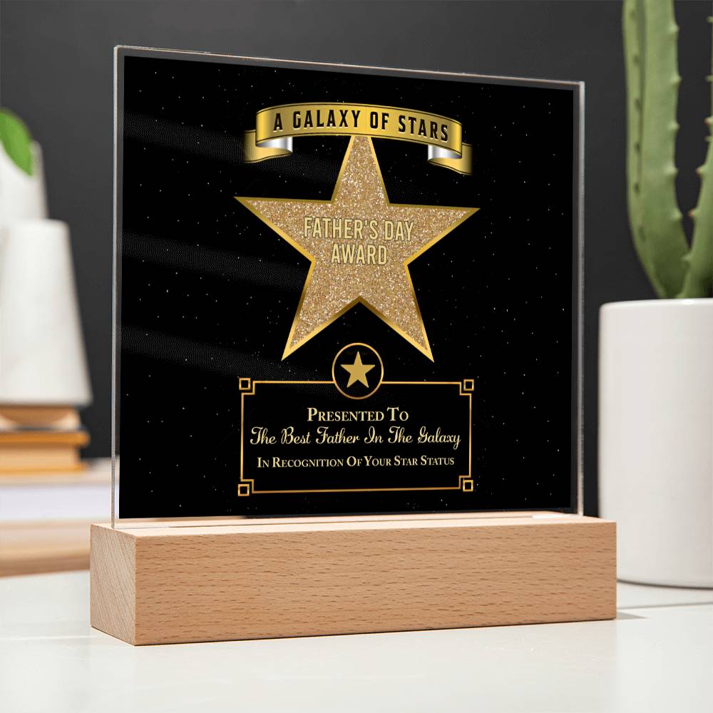 Dad Gift-Galaxy Of Stars-Square Acrylic Plaque