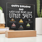 Personalized Birthday Gift For Dad - Little Shits Acrylic Plaque